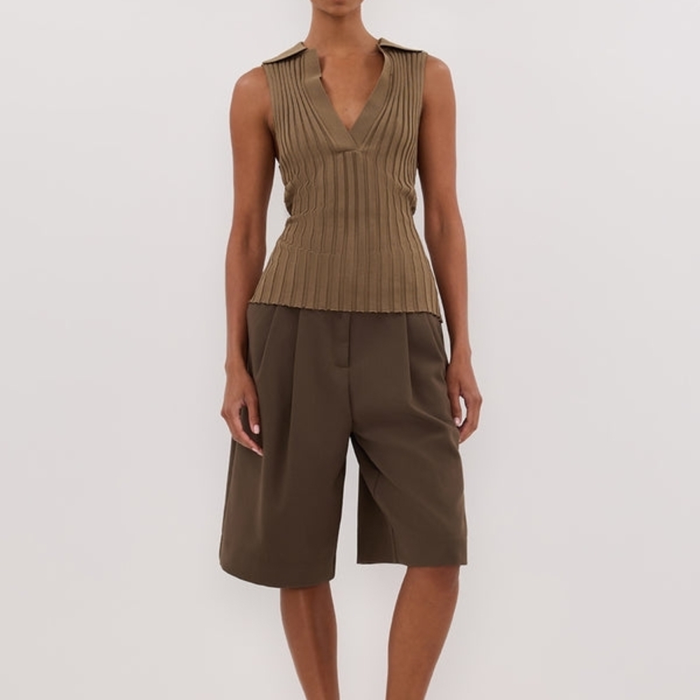 DISSH Olive Sleeveless Top